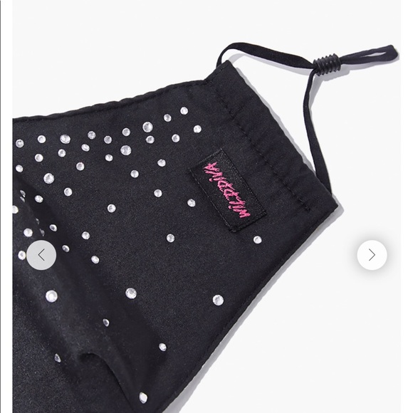 New Glam Rhinestone Layered Face Mask - Picture 5 of 6